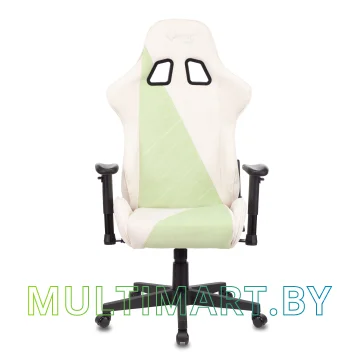 Кресло компьютерное Zombie VIKING X Fabric (белый/зеленый) картинка 6